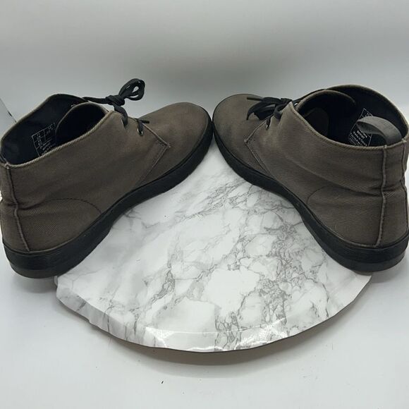 DR. MARTENS Mayport Lead Grey Twill Canvas Chukka Boot-12 - Picture 6 of 9